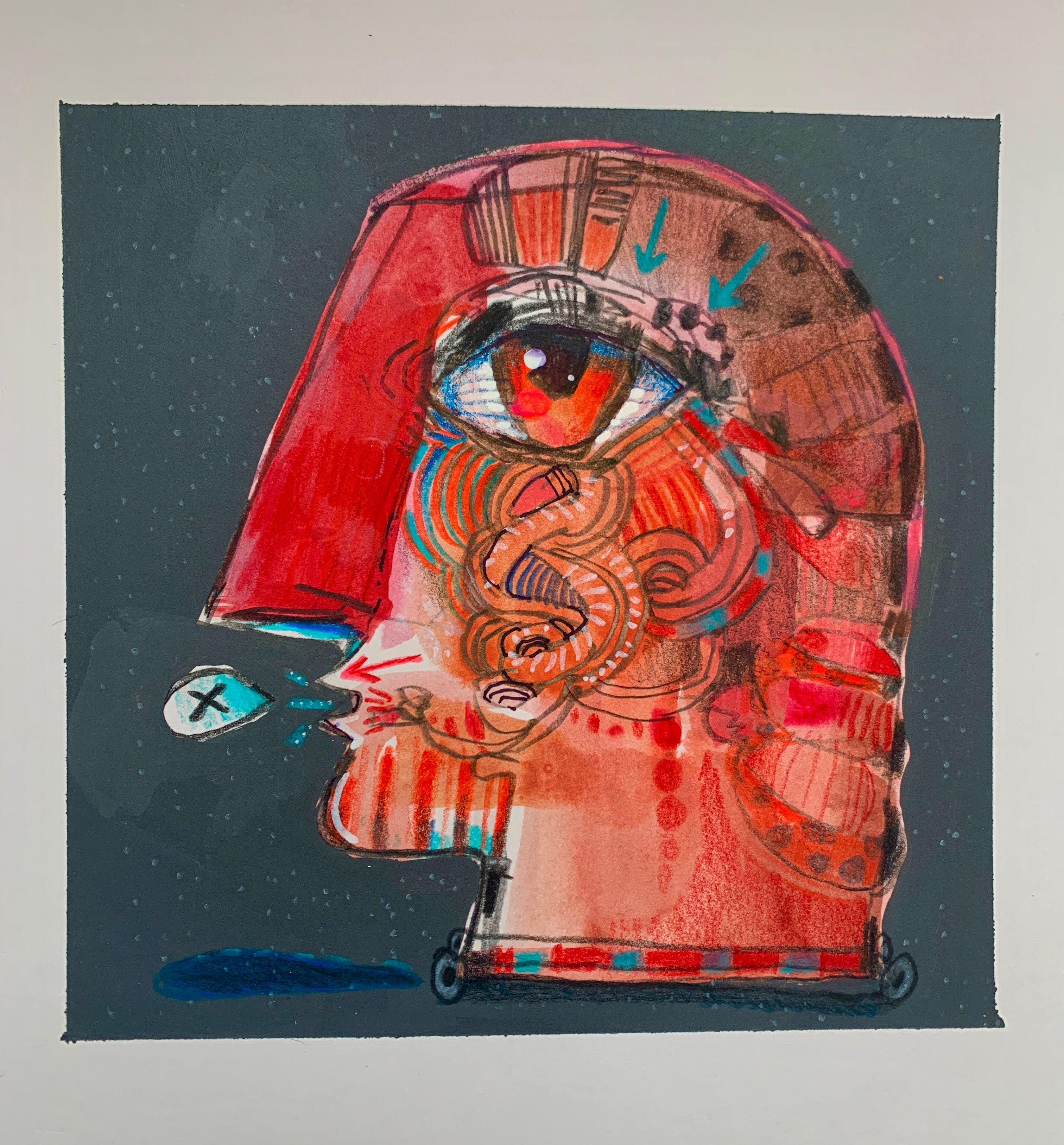 Free Speech 2 (8 x 8 in.)
