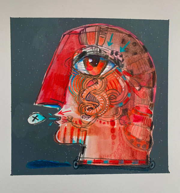 Free Speech 2 (8 x 8 in.)